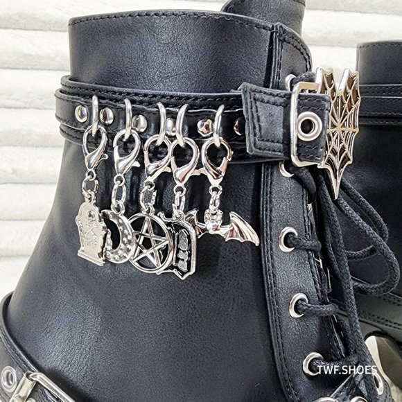 Seraphina Nightshade - Buckle Gothic Boots for Women by The Nevermore